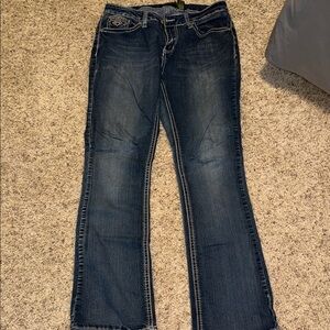 Love Indigo Dark Blue Boot Cut Jeans